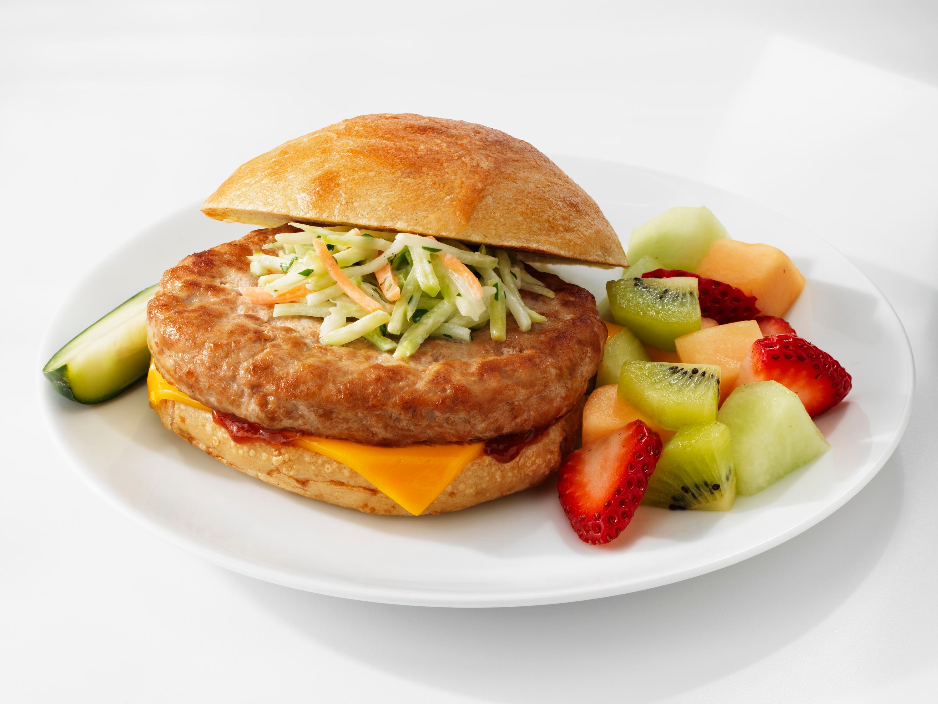 Butterball Savory White Turkey Burger, 5.3 Ounce -- 30 per case.