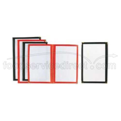 Red Alegacy Double Menu Cover, 6 1/2 x 9 inch.