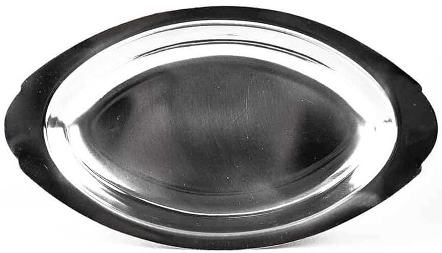 American Metalcraft Stainless Steel Oval Au Gratin Dish, 12 Ounce