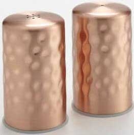 American Metalcraft Copper Hammered Salt and Pepper Shaker Set, 2 Ounce