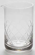 American Metalcraft Hand Cut Diamond Cocktail Mixing Glass, 20 Ounce