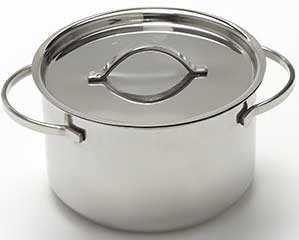 American Metalcraft Stainless Steel Mini Pot with Lid, 14 Ounce