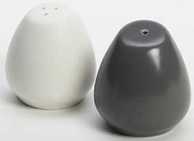 American Metalcraft Porcelain Salt and Pepper Set, 2 Ounce -- 1 set