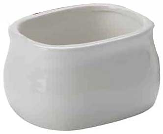 American Metalcraft Porcelain White Sugar Packet Holder, 4 inch Length