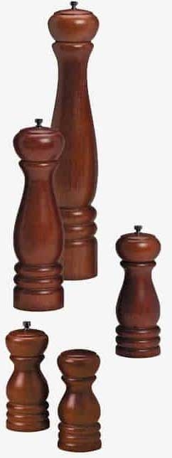 American Metalcraft 6 inch Salt and Pepper Set Of Wooden Pepper Mills -- 1 Set