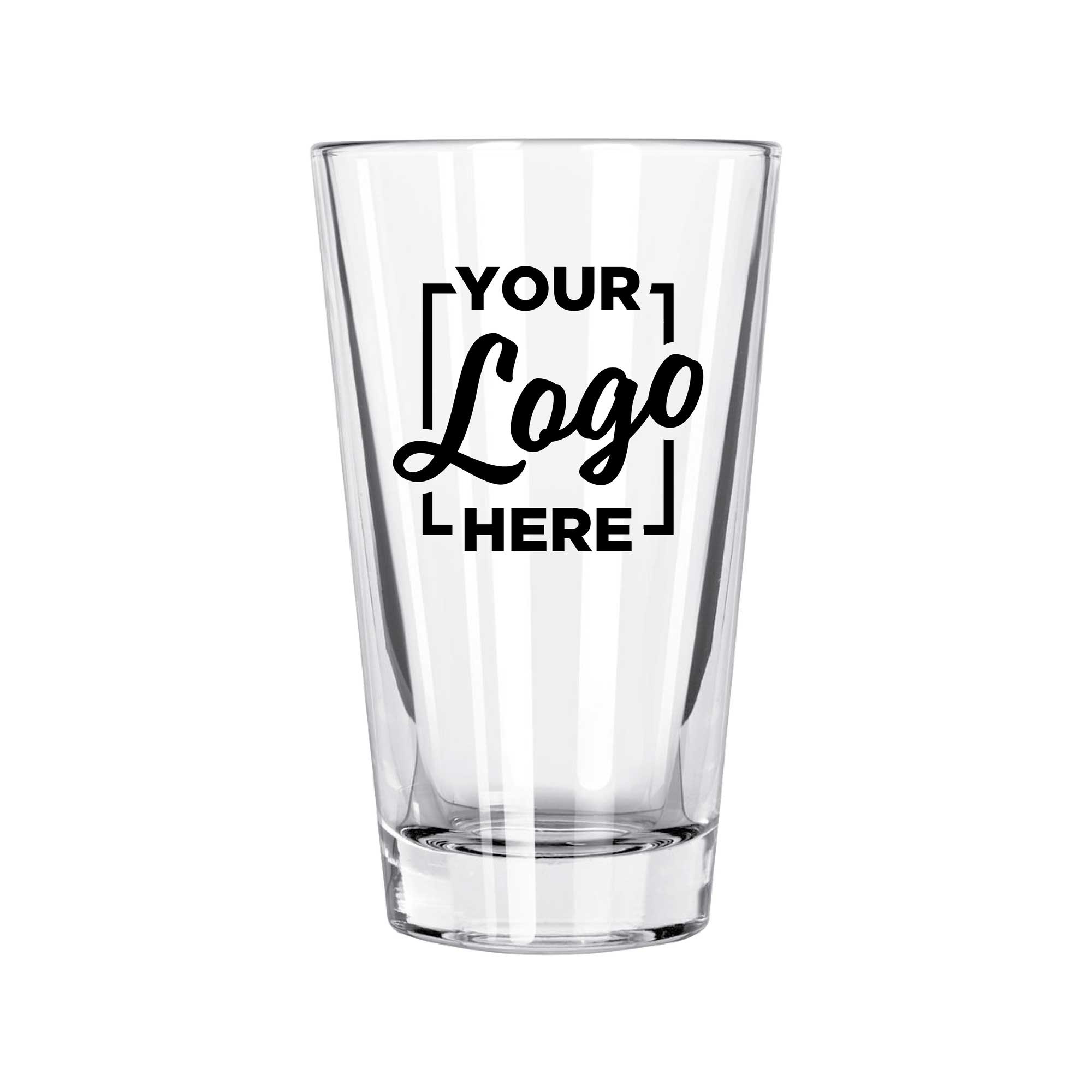 Libbey L15141 Dura Tuff Mixing Glass with 1 COLOR Custom Logo, 14 Ounce Capacity -- 144 per case