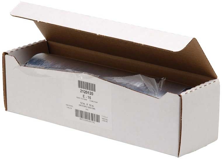 Anchor Packaging PVC All Purpose Perforated Cling Wrap, 12 x 12 inch