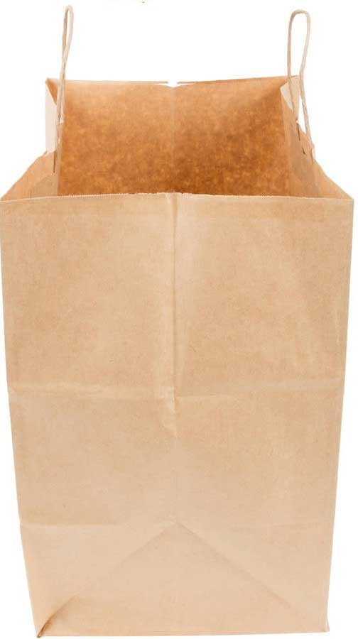 Duro Hilex Poly Dubl Life 100 Percent Kraft Recycled Super Royal Shopping Bag, 14 x 10 x 15.75 inch -- 200 per case