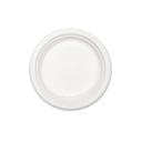 Chinet Verdict Classic White Molded Fiber Paper Round Plate, 8.75 inch -- 500 per case