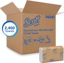 Kimberly Clark Scott Essential Transportation Low Wet Strength C Fold Towel -- 2400 per case