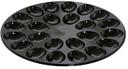 Pactiv RPET Black Egg Insert for 12 inch Caterware -- 100 per case