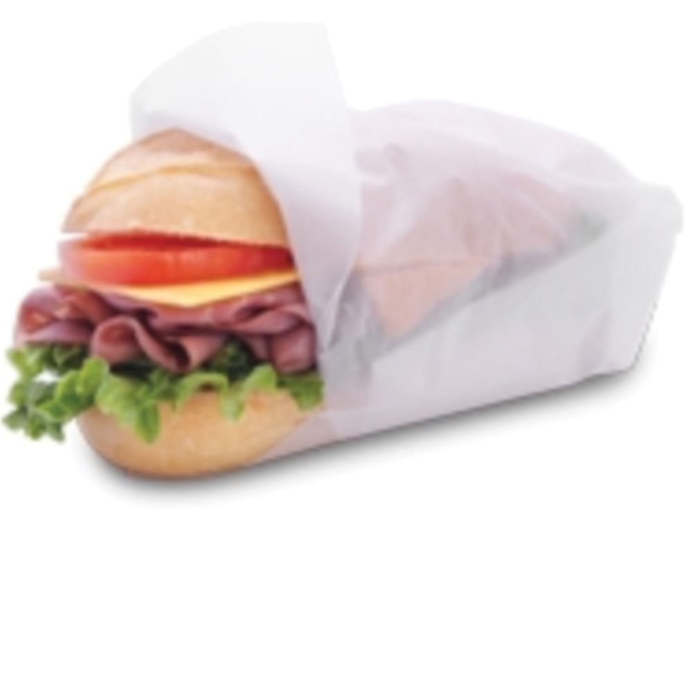 Bagcraft SW912 Series White Dry Wax Paper Sandwich Wrap and Liner, 12 x 9 inch -- 6000 per case
