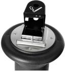 Rubbermaid GroundsKeeper Black Resin Square Tuscan Cigarette Waste Receptacle