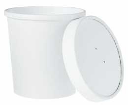 Solo Flexstyle White Double Sided Poly Paper Food Container and Lid, 16 Ounce -- 250 per case