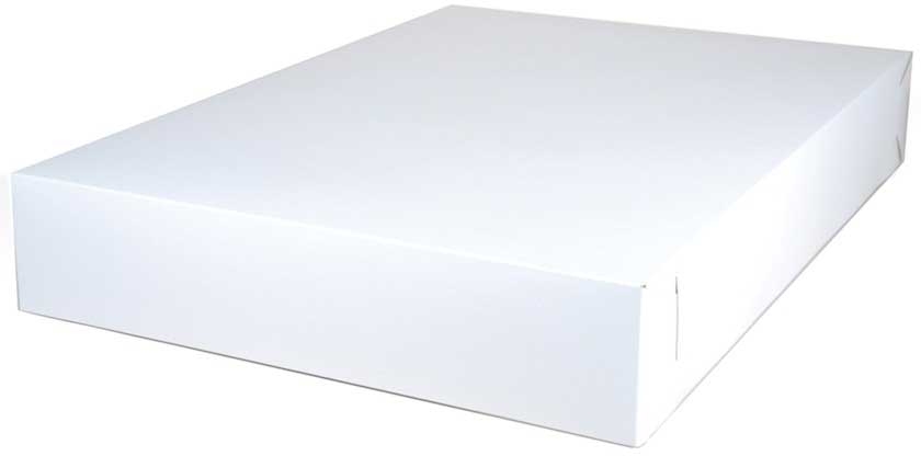 Southern Champion Tray White Paperboard Non Window Bakery Box, 26 x 18.5 x 4 inch -- 50 per case