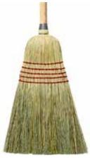 ACS Natural Handle Corn Blend Janitor Broom, 56.5 inch Overall Length