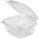 Genpak Secure Seal Clear APET Plastic Rectangular Hinged Lid Deli Container, 12 Ounce -- 200 per case
