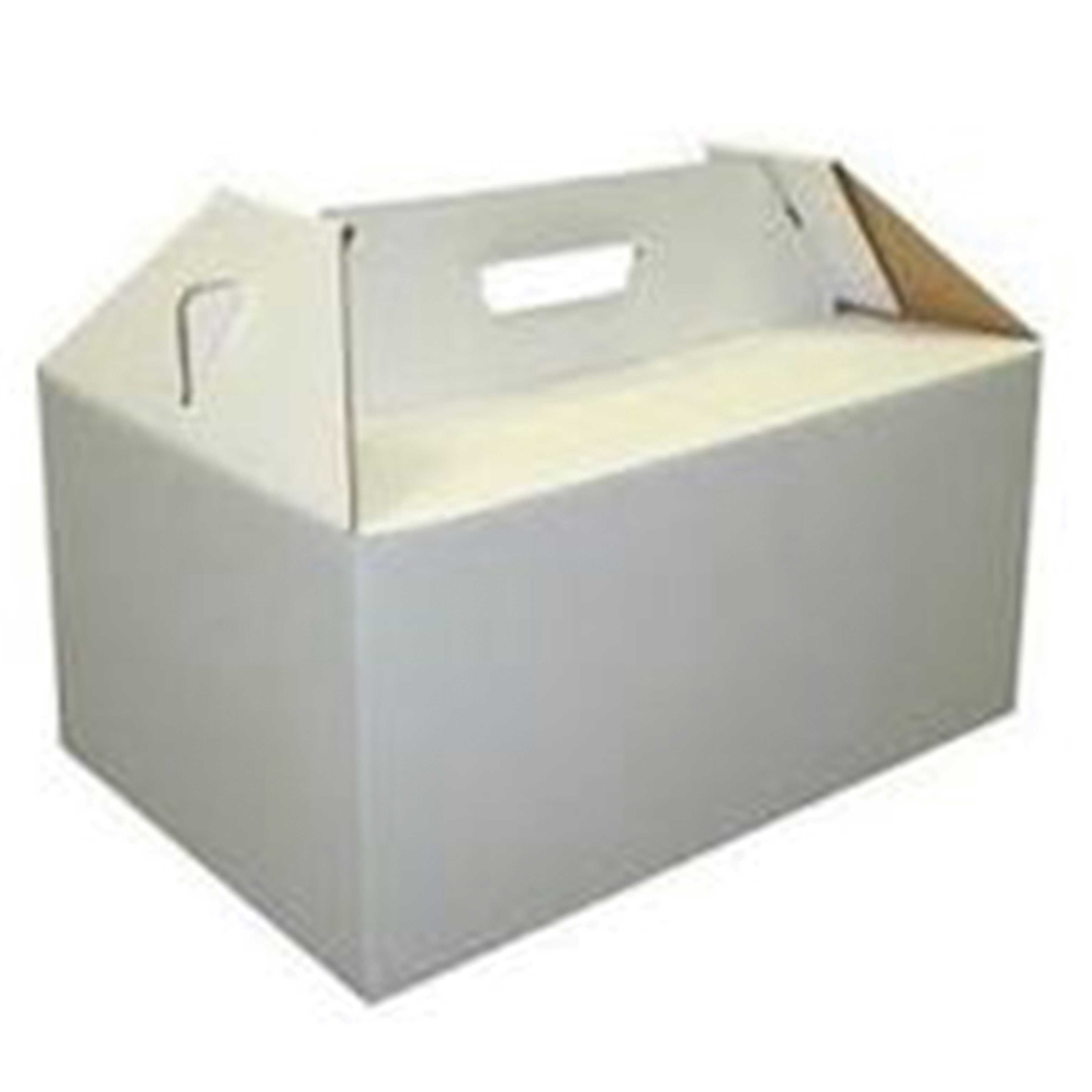 Honeymoon Paper Turkey/Ham Auto Barn Box with Handle, 17.875 x 11.75 x 8.87 inch -- 25 per case