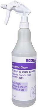 Kay High Density Polyethylene Chlorinated Cleaner Spray Bottle, 32 Ounce -- 3 per case