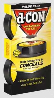 D Con No View No Touch Mouse Trap - Slim Pack -- 16 per case