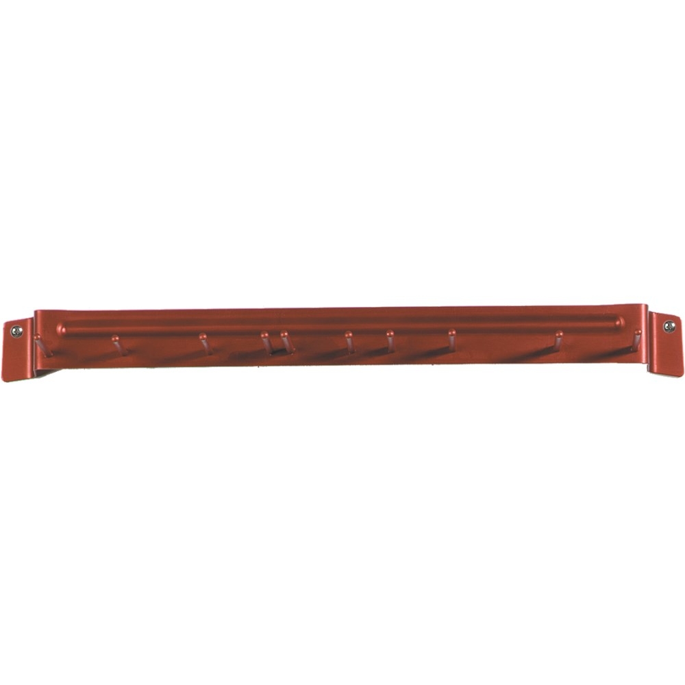 Carlisle Spectrum Red Aluminum Brush Rack, 17 inch Long