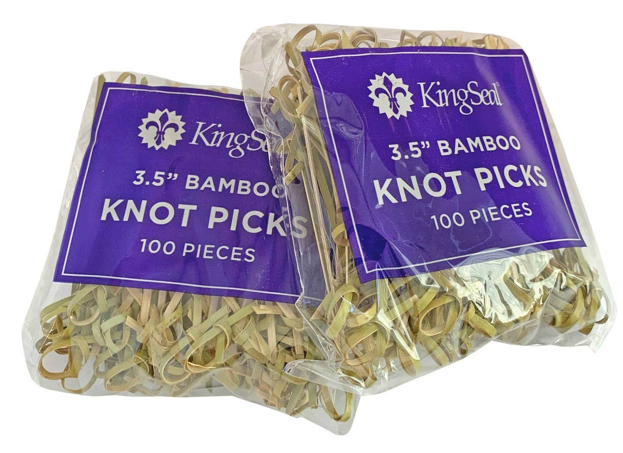 KingSeal Bamboo Knot Pick, 3.5 inch -- 1000 per case