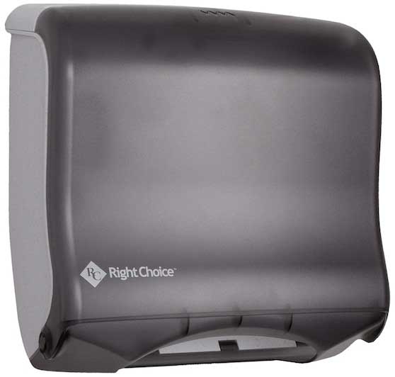 Right Choice Black Folded Towel Dispenser