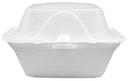 Darnel Expanded Polystyrene Foam White 1 Compartment Hinged Container, 6.25 x 6.25 x 3.1 inch -- 500 per case