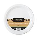 Fineline Settings ReForm White Polypropylene 3 Compartment Round Plate, 10.25 inch -- 400 per case