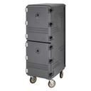 Cambro Non Electric Insulated Tall Charcoal Gray Camcart for Trays and Sheet Pans, 21 1/2 x 33 1/4 x 63 3/4 inch