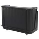 Cambro Cambars 650 Standard Style Black Medium Portable Beverage Bar, 67 1/2 x 28 1/2 x 47 1/2 inch