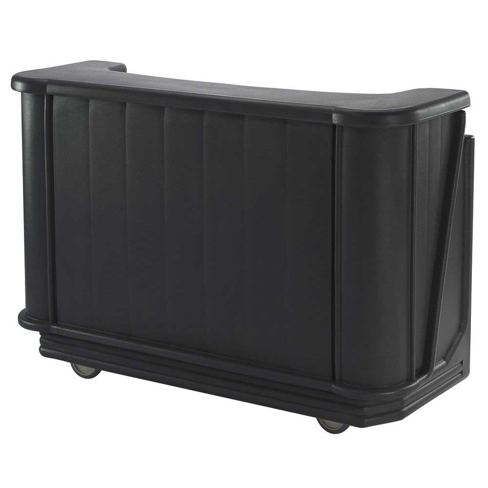 Cambro Cambars 650 Standard Style Black Medium Portable Beverage Bar, 67 1/2 x 28 1/2 x 47 1/2 inch