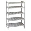 Cambro Camshelving Premium Speckled Gray 5 Vented Shelf Stationary Starter Unit, 18 x 54 x 72 inch