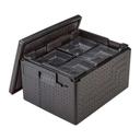 Cambro Cam GoBox Black Insulated Carrier For Meal Tray, 20.5 x 16.23 x 12.63 inch