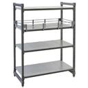 Cambro Camshelving Elements Soft Gray Full Shelf Rail Kit, 14 x 24 inch