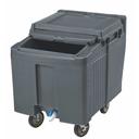 Cambro Standard Height Granite Gray Slidinglid Ice Caddy with Swivel Caster, 100 Pound Capacity