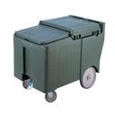Cambro Standard Height Granite Gray Slidinglid Ice Caddy with Swivel and Easy Wheel Caster, 125 Pound Capacity