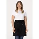 Chef Works Black Brio Half Bistro Apron for Unisex, 19.1 inch Long x 34.3 inch Wide