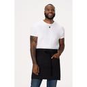 Chef Works Black Lockharte Half Bistro Canvas Apron for Unisex, 19 inch Long x 31.5 inch Wide