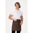 Chef Works Espresso Lockharte Half Bistro Canvas Apron for Unisex, 19 inch Long x 31.5 inch Wide