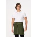 Chef Works Military Green Lockharte Half Bistro Canvas Apron for Unisex, 19 inch Long x 31.5 inch Wide