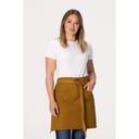 Chef Works Mustard Lockharte Half Bistro Canvas Apron for Unisex, 19 inch Long x 31.5 inch Wide
