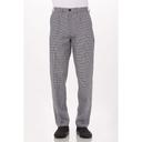 Chef Works Black and White Essential Check Classic Fit Basic Chef Pant for Men, 30 inch