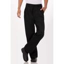 Chef Works Black Classic Fit Basic Chef Pant for Men, 32 inch