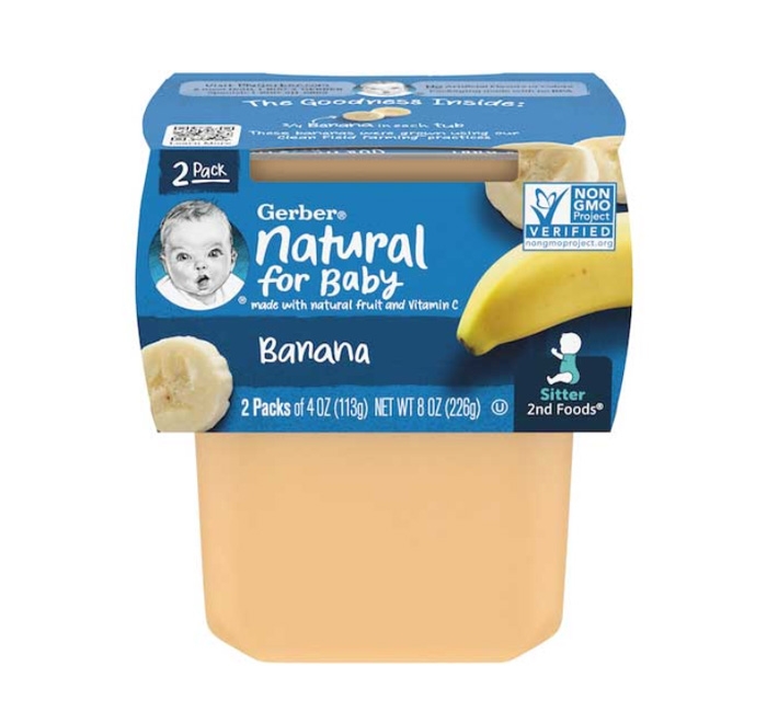 Gerber 2nd Foods Banana Baby Food, 8 Ounce -- 8 per case