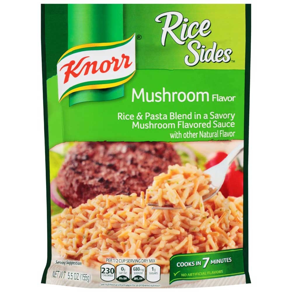 Knorr Mushroom Rice Side Meal, 5.5 Fluid Ounce -- 8 per case.
