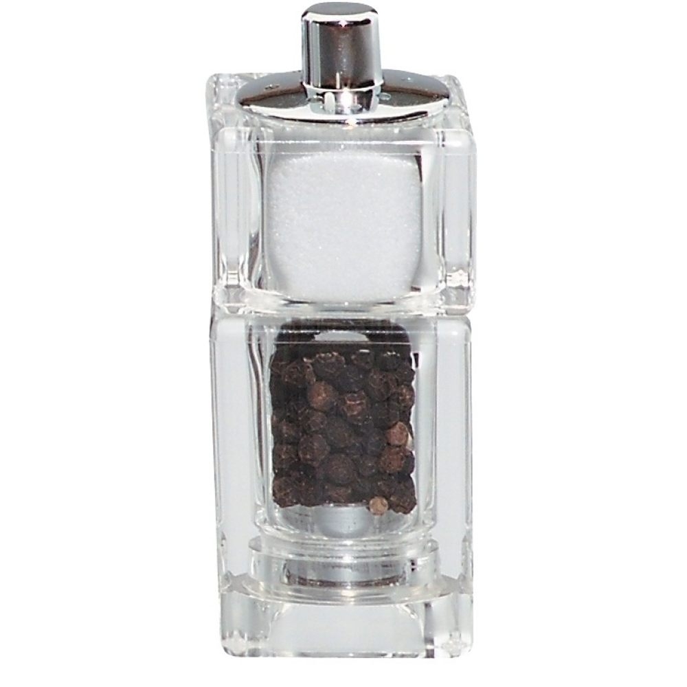 Chef Specialties Cubic Pepper Mill and Salt Shaker Combo, 3.5 inch.