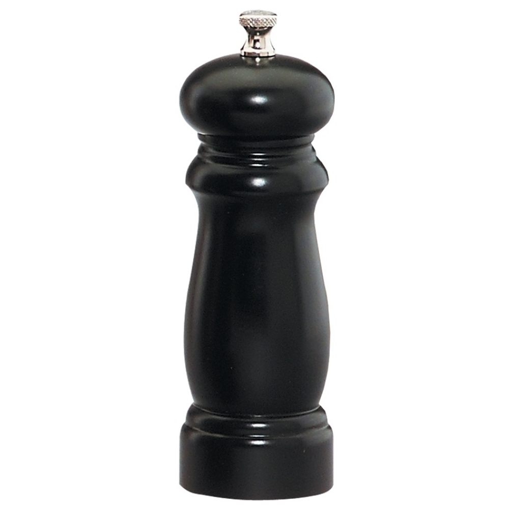 Chef Specialties Salem Ebony Finish Pepper Mill, 6 inch.