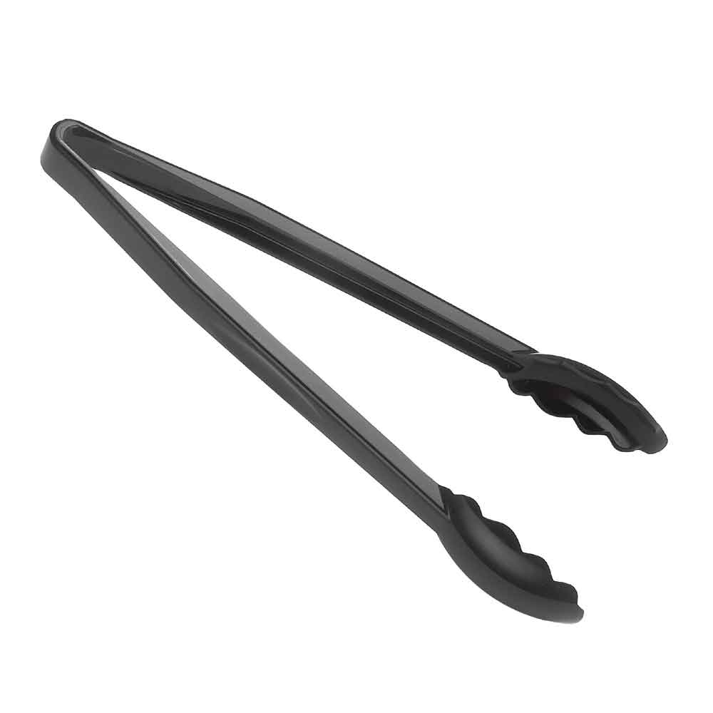 Cambro Scallop Grip Surface Tong Black 12 inch, -- 12 per case
