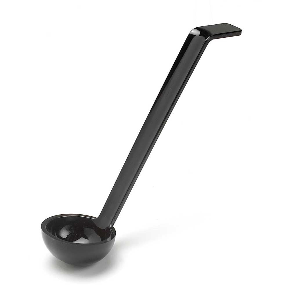 Cambro Plain Ladle, Black, 0.75 Ounce -- 12 per case.